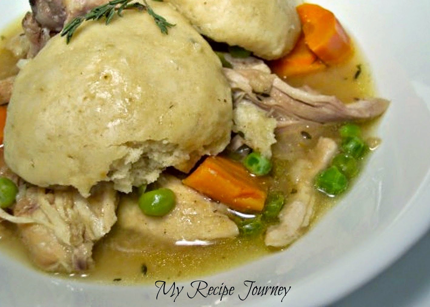 My Recipe Journey Slow Cooker Chicken and Dumplings