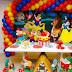 Tema da festa: Branca de Neve e os 7 anões