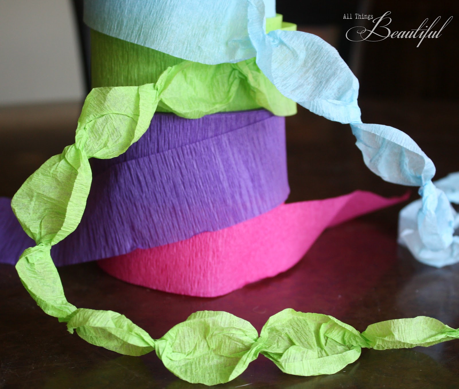 All Things Beautiful Twist Party Streamers and Sweet 16