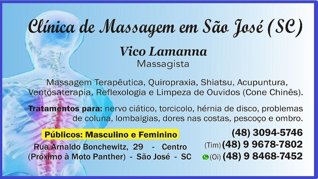 Ventosaterapia - Vico Massagista - São José SC - Massagem Terapêutica, Massoterapia e Quiropraxia