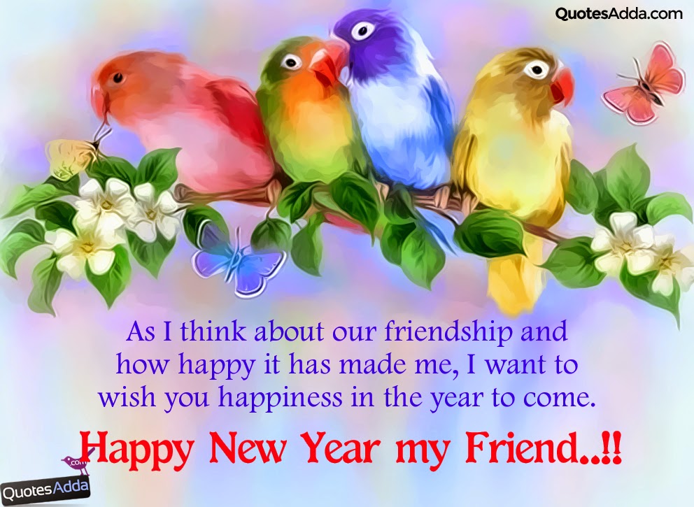 English Cute Happy New Year wishes for Friends ...