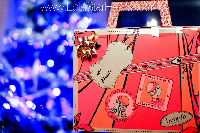 benefit cosmetics blogger christmas party #bbloggers christmas makeup sets shes so jetset fast train to fabulous review swatch photo