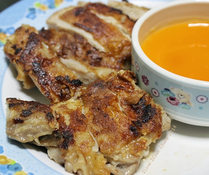 I Love. I Cook. I Bake. Pan Fried Chicken Chop With Lemon Sauce & ABC Soup