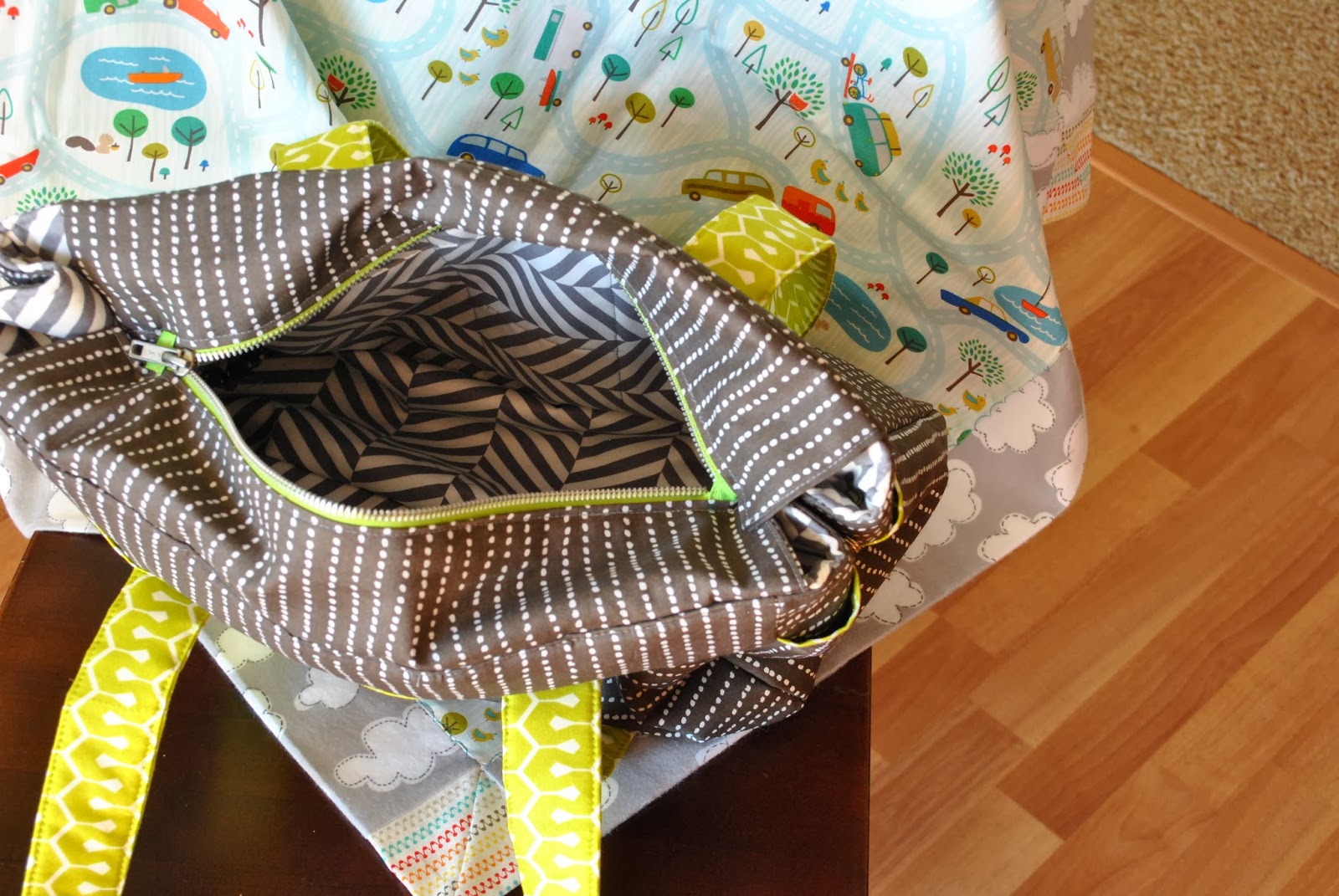 kiki b. omi designs New Handmade Diaper Bag