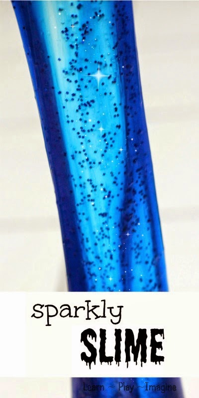 Glitter slime How to make super sparkly glitter slime. The perfect amount of squishy, rubbery, stretchy, and sparkly!