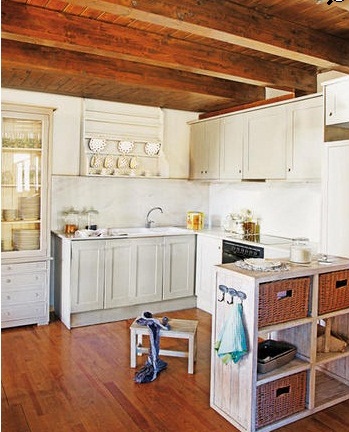 Cocinas y salones con estilo rustico moderno