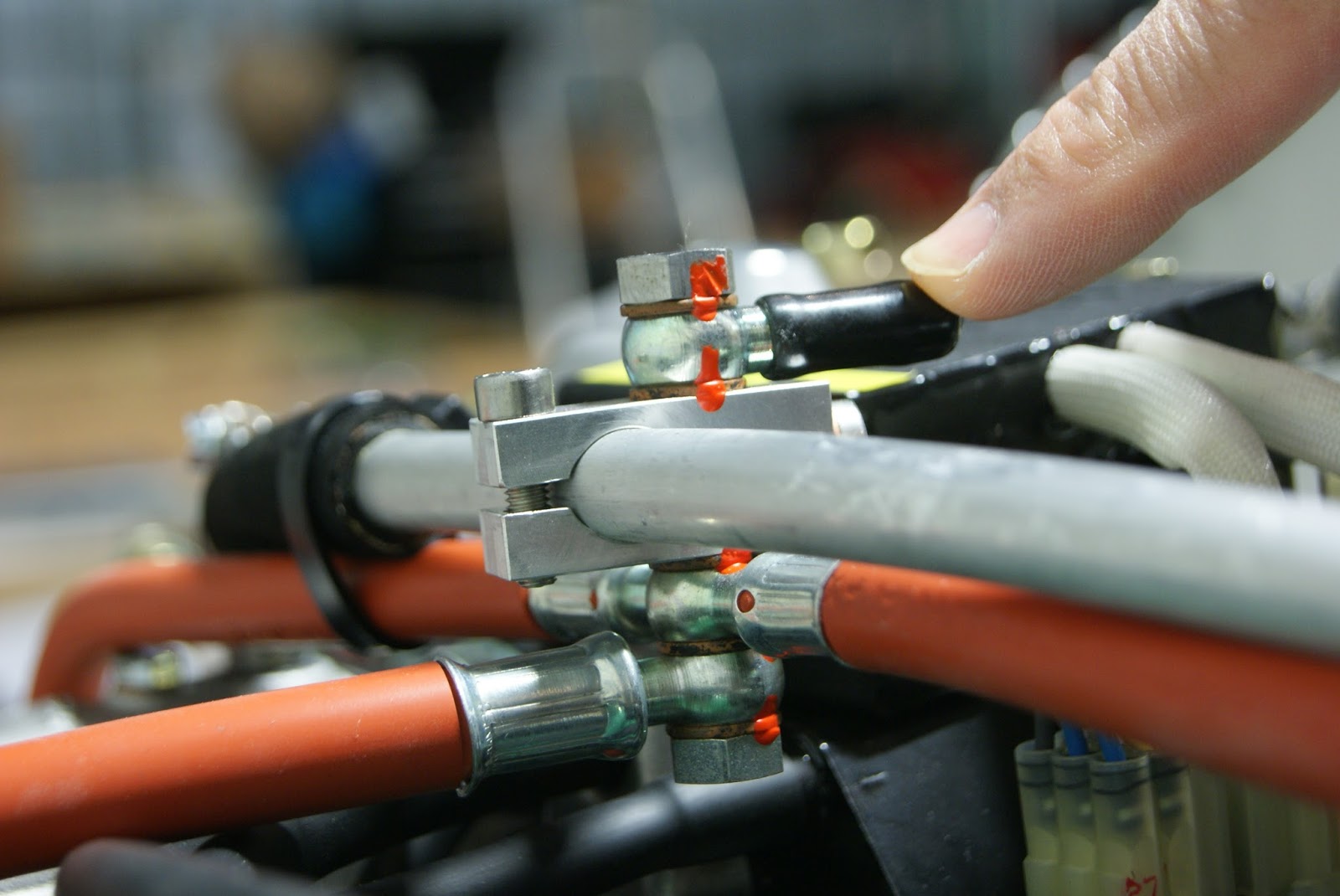 DOG Aviation John's RV12 Blog Instillation Of Aircraft Specialty Teflon Fuel Lines Begins