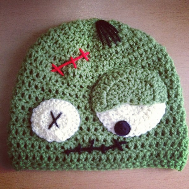 Crochet Zombie Hat