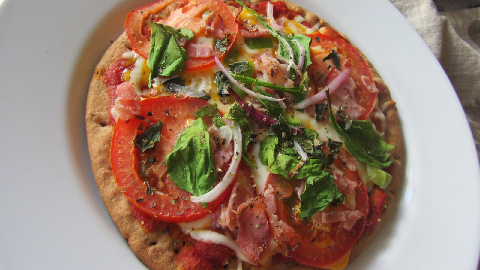 In the Name of Good Taste Easy Pita Bread Pizza