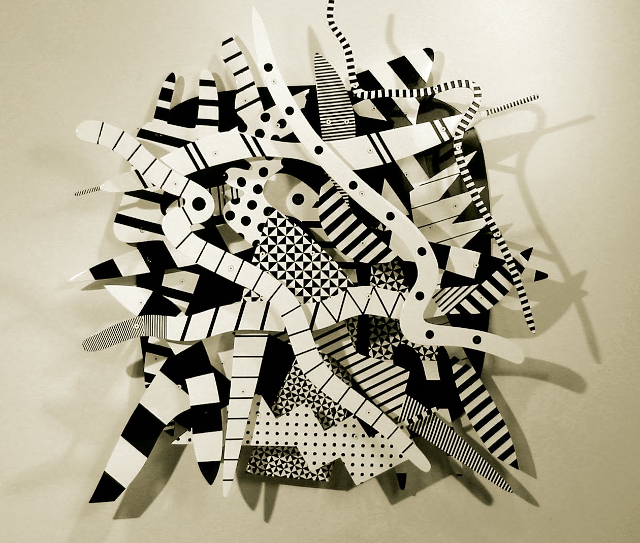 AAW 3D ART Abstract Relief Sculpture