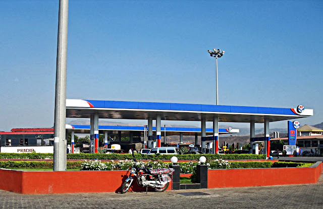 petrol pump on expressway
