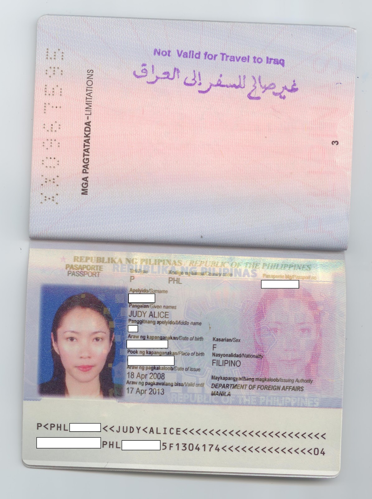 Passport Picture Page