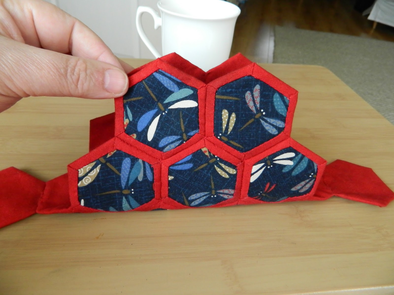 Strawberry Patches Hexagon Bag Tutorial