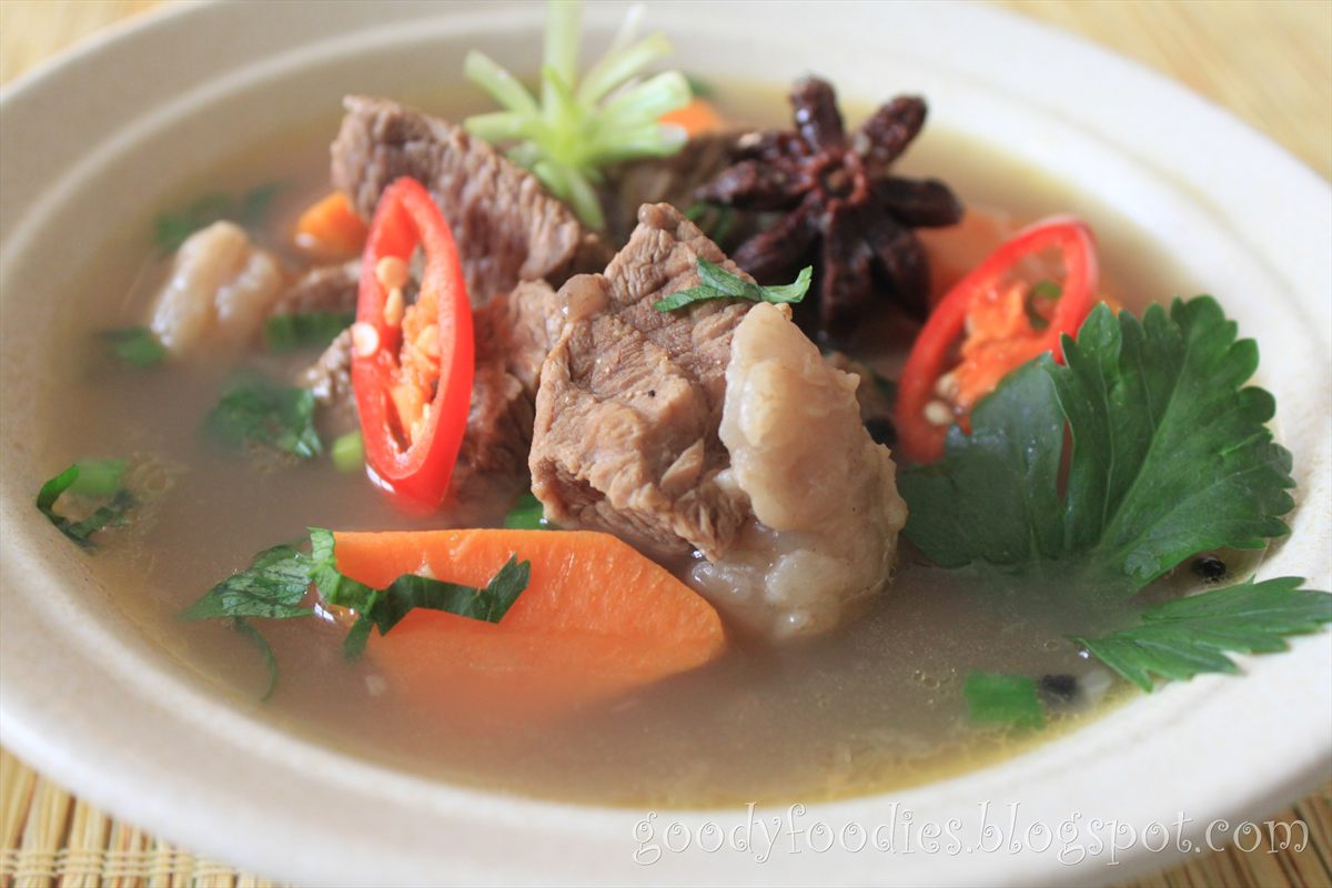 GoodyFoodies Recipe Sarawak braised beef soup