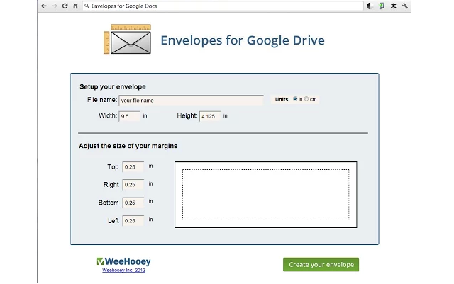 Verschiedene einstellungen Free Technology for Teachers: Envelopes for Google Drive