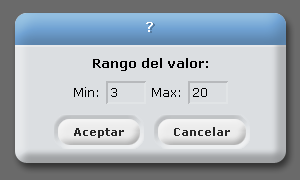 dar rango a variable