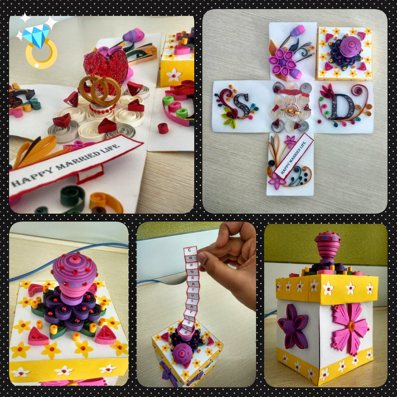 SD's Creations Quilled Exploding Box