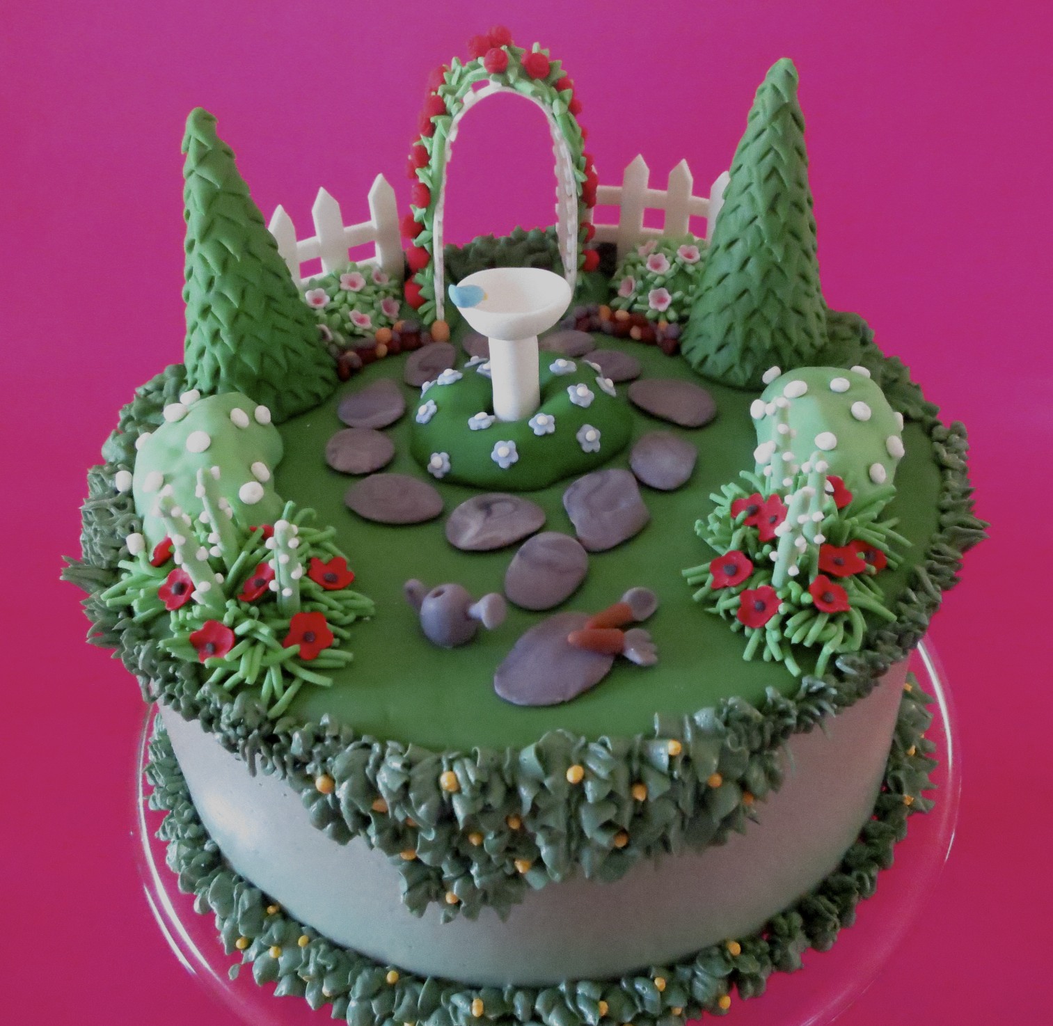 Christina S Kitchen Art English Garden Birthday Cake English Garden Birthday Cake