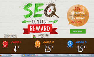 Kontes SEO Amazing Farm Berhadiah Total 8 Juta Rupiah Kontes SEO Amazing Farm Berhadiah Total 8 Juta Rupiah