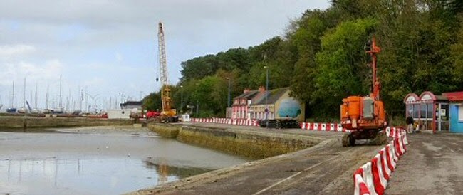 Les travaux d'élargissement du quai Kador Les travaux d'élargissement du quai Kador