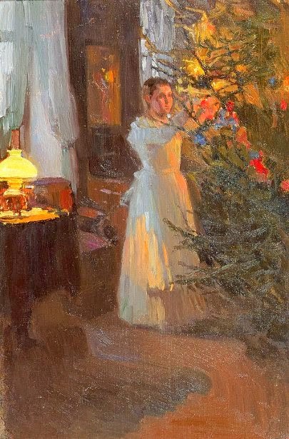 Le muse di Kika: Addobbare (e addobbarsi) per Natale [moda+pittura]