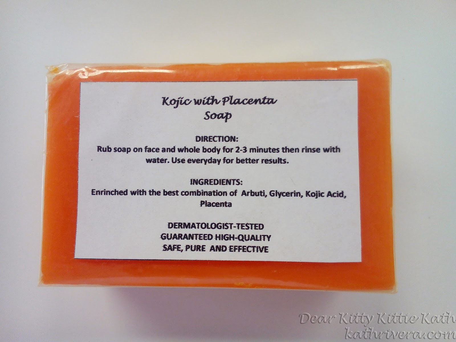 Product Review Mischka Derma Secret Kojic with Placenta Soap Dear