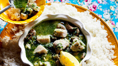 Taro and lamb stew Taro and lamb stew