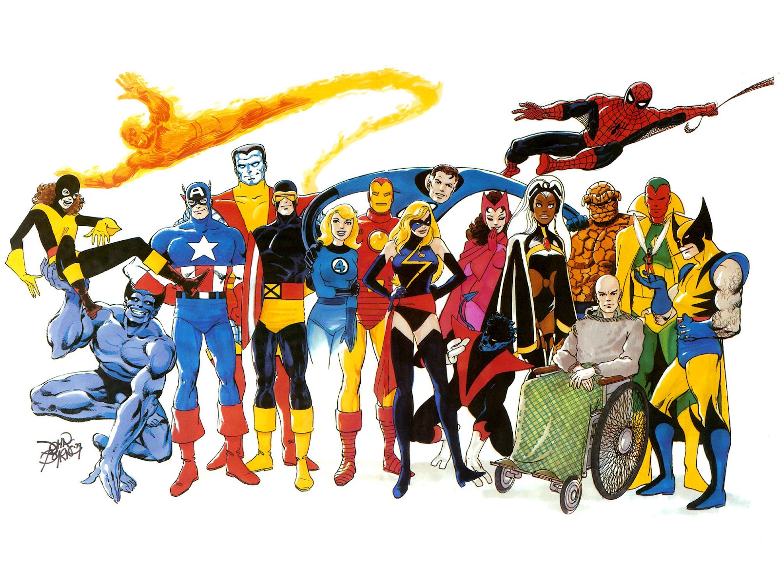 Marvel Comics of the 1980s 1980 The Art of John Byrne