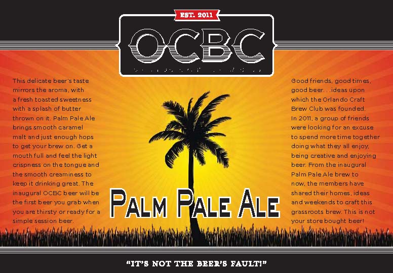 Orlando Craft Brew Club First Brew Palm Pale Ale