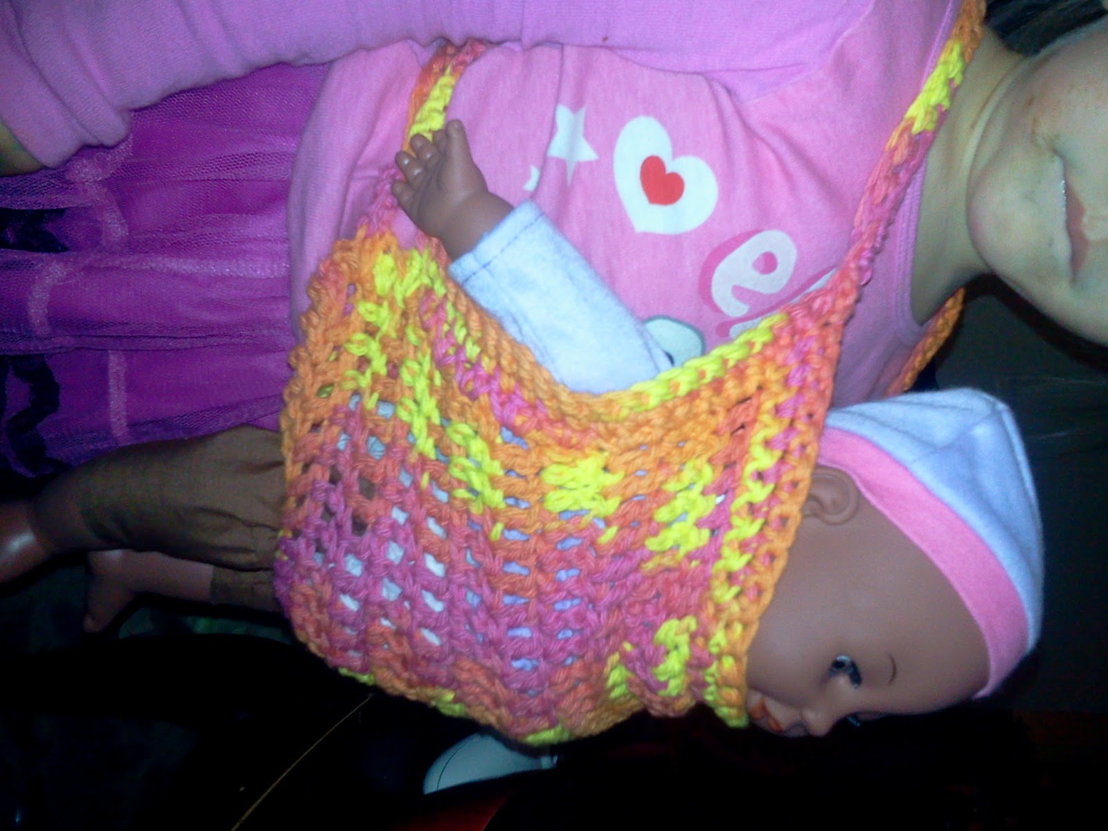 StormFly Crafts Crochet Baby Doll Carrier