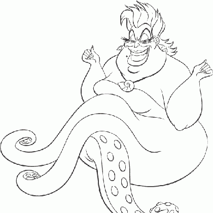 Coloriage Princesse Disney Coloriage Princesse Ariel La Sorciere