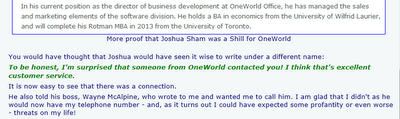 The outcome of dubious business practices