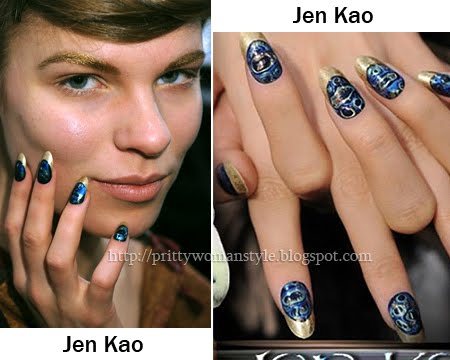 Jen Kao Златен френски маникюр