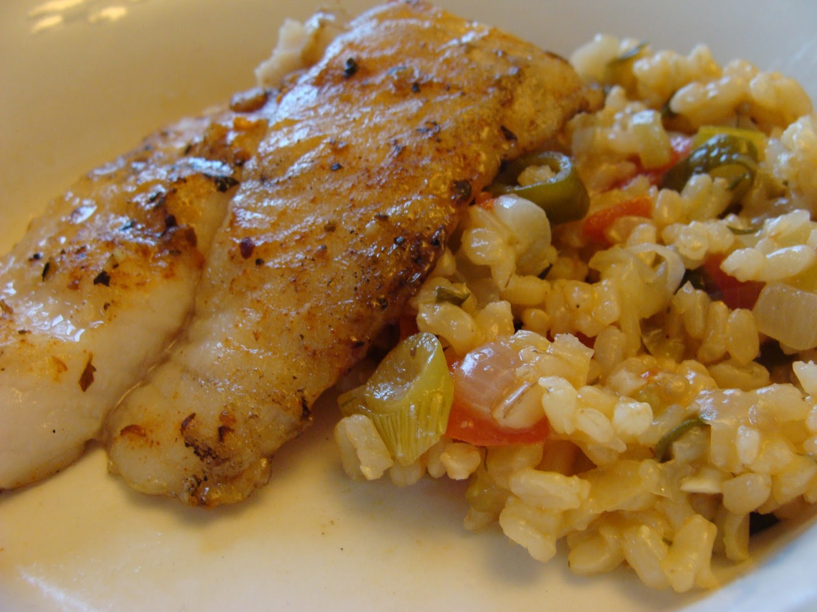 Recipe'n & Ruminatin' Wednesday Grilled Basa with Herbed Rice