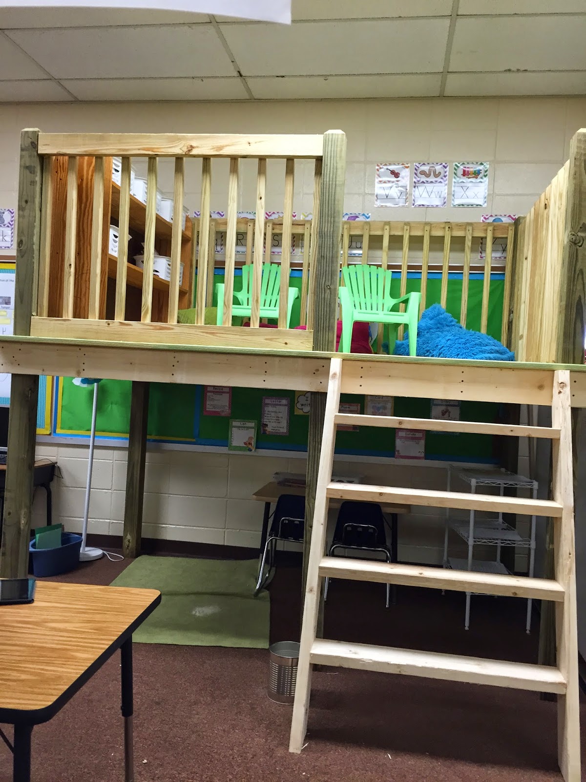 Mrs. Sanders' Kindergarten Our New Reading Loft