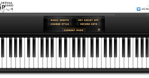 Pequenas Corujas: Bancando a pianista - Virtual Piano