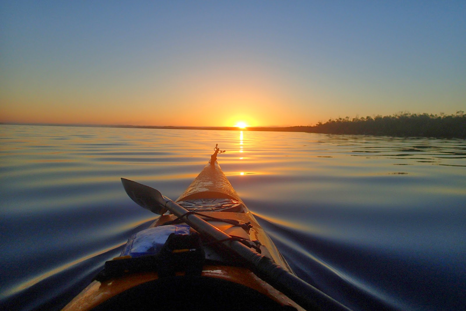 Sunrise, Top of Joe River, Approaching Coot Bay Entrance, Day 4, Everglades Challenge 2014