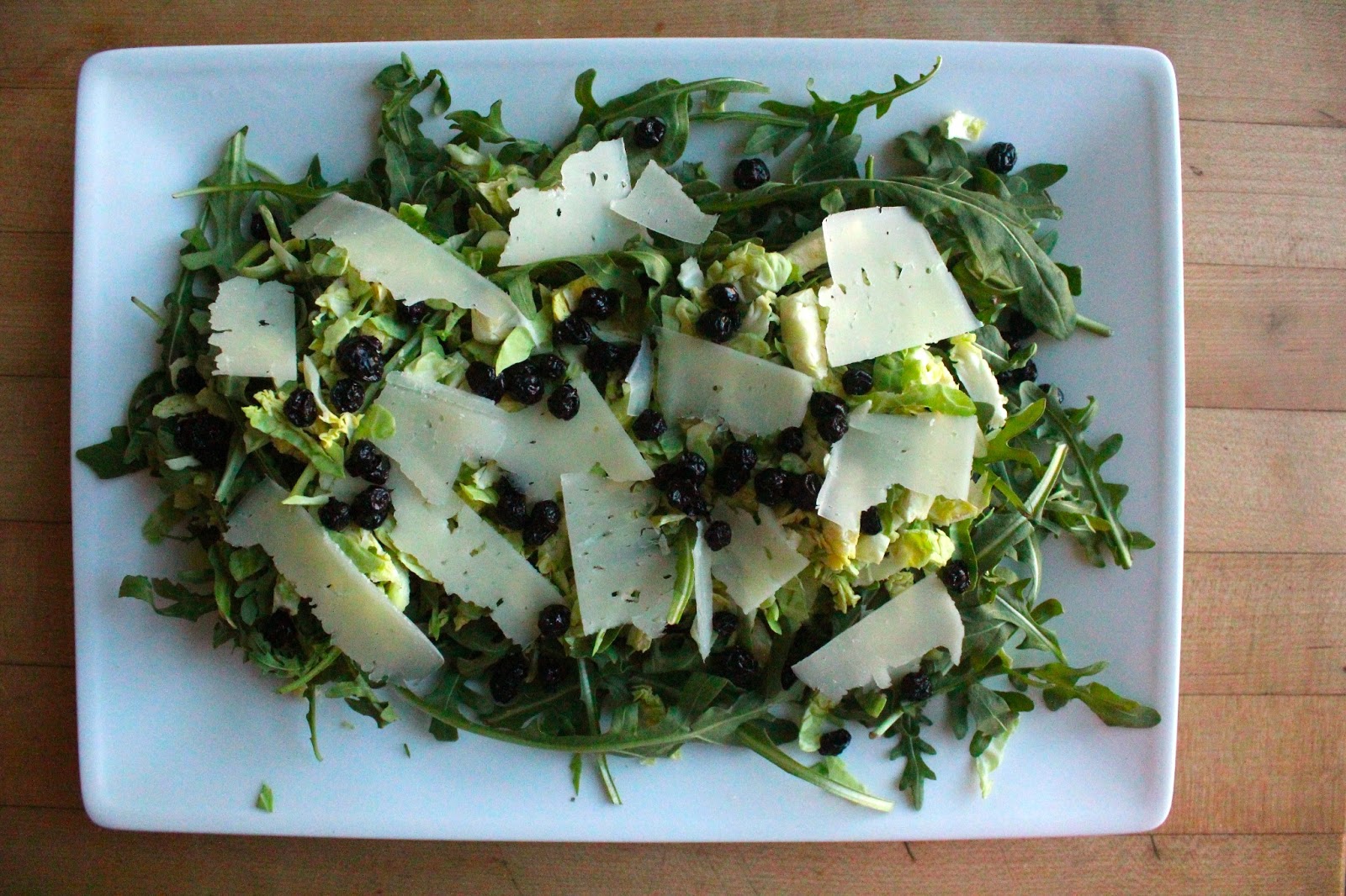 Carey On Lovely Arugula Brussel Sprout Salad