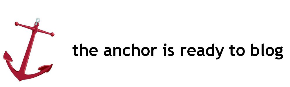 the anchor is ready to blog