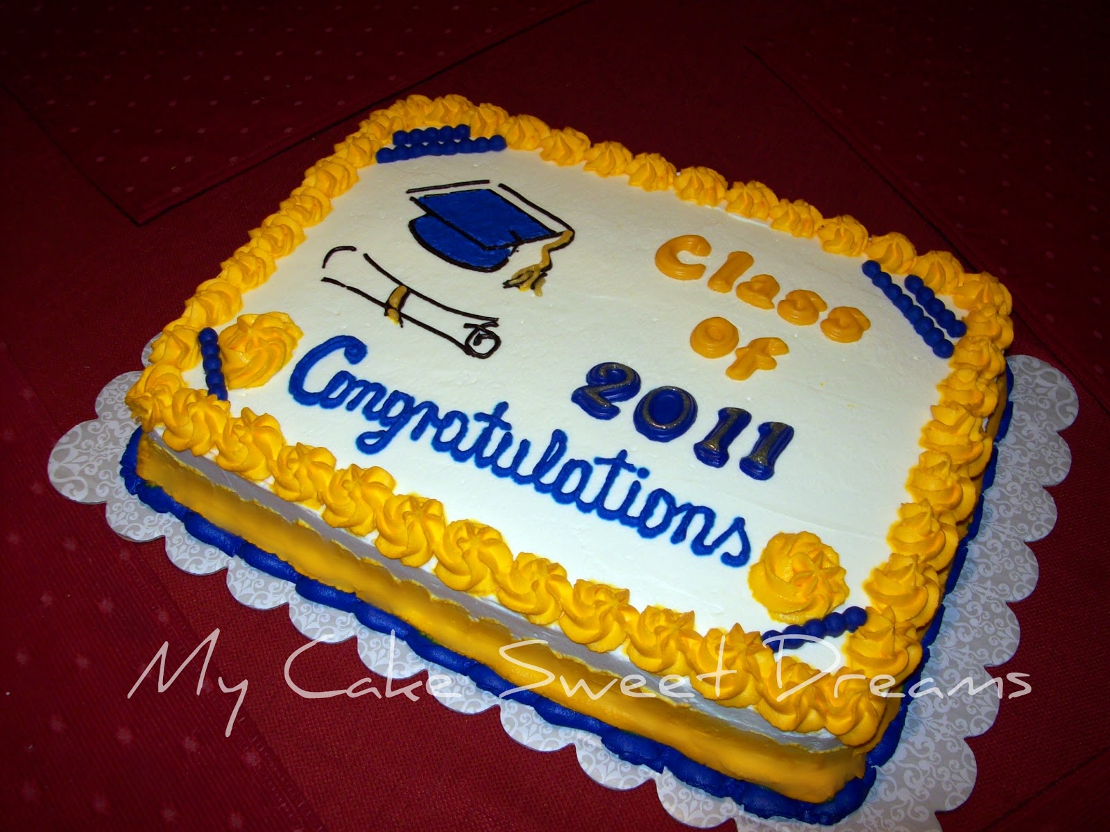 My Cake Sweet Dreams Graduation Cake