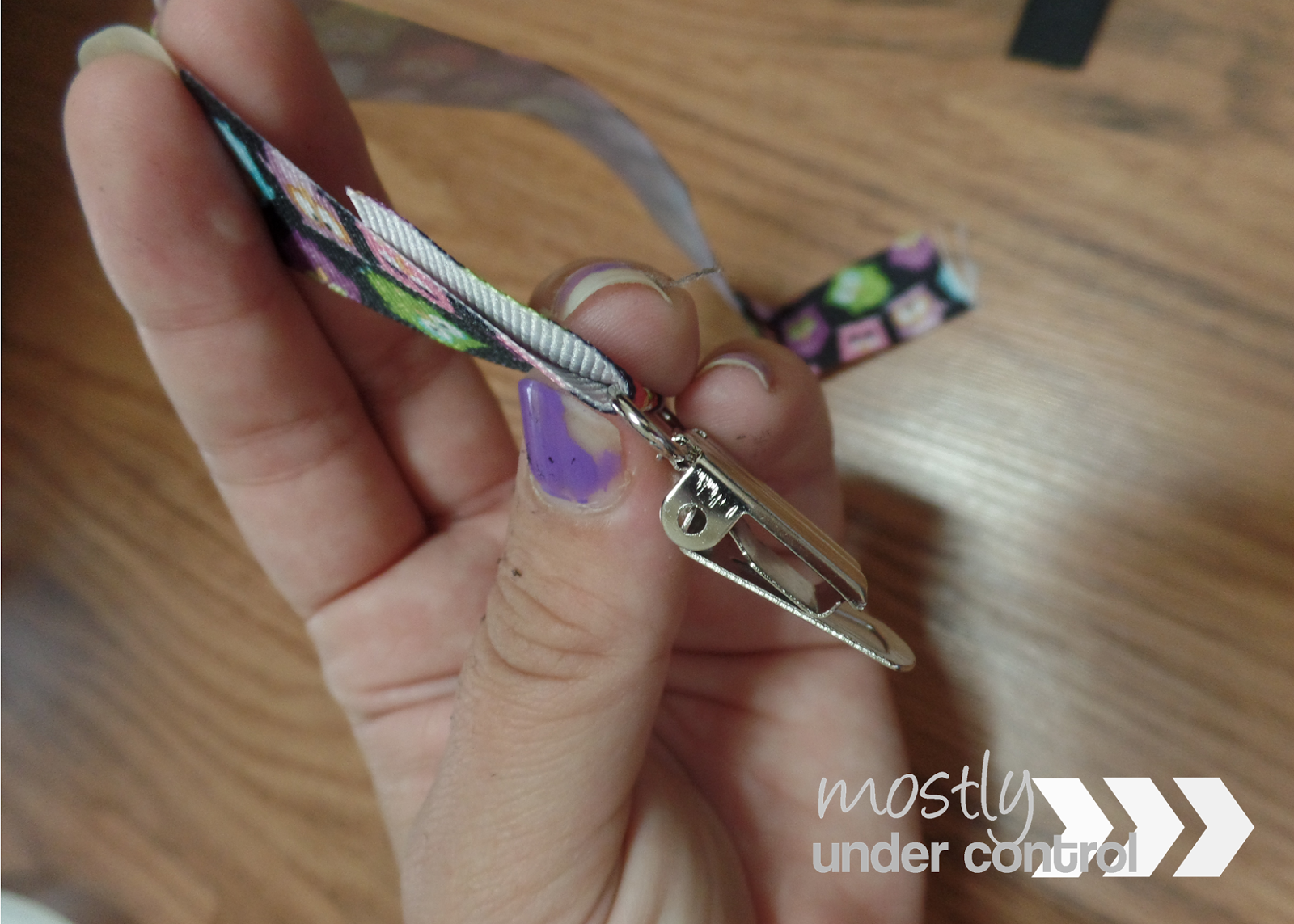 DIY NoSew Pacifier Clips Mostly Under Control