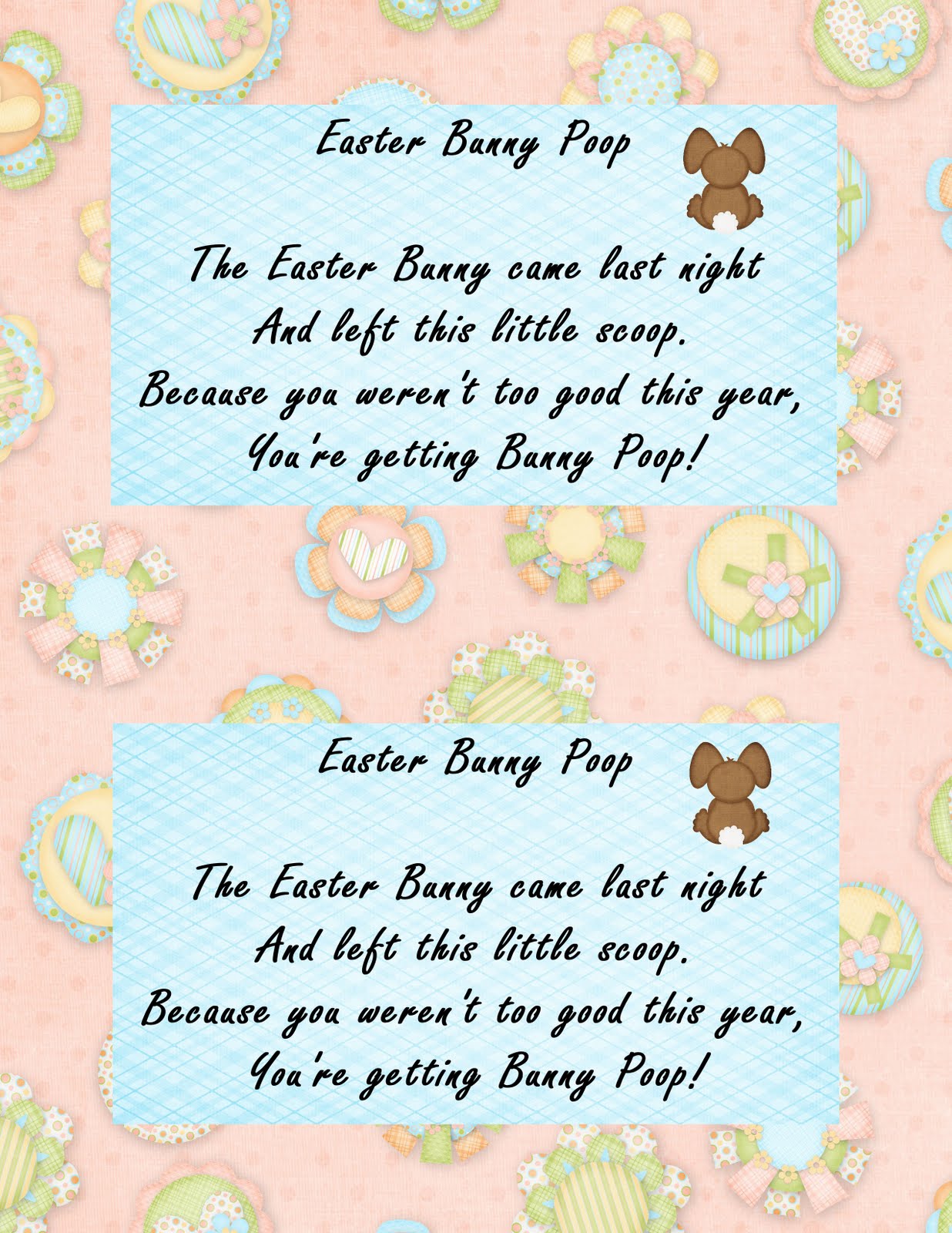 Dora's Digitals Easter Bunny Poop