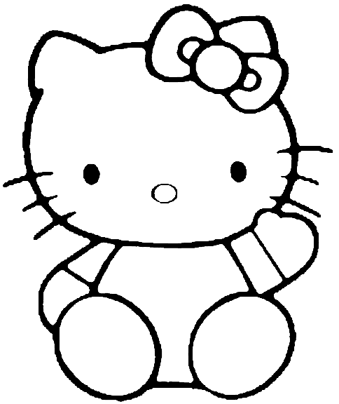 Hello Kitty. Dibujos para colorear title=