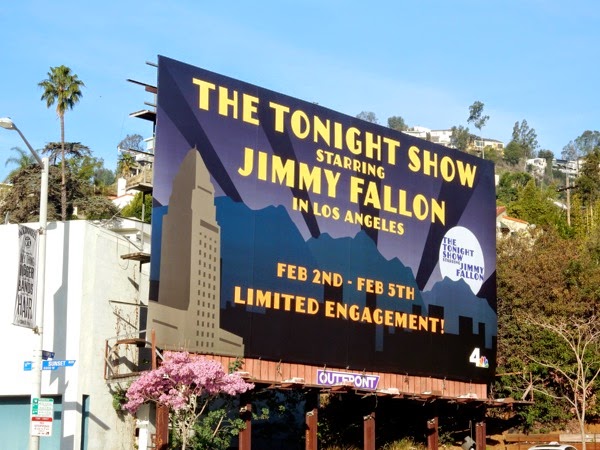 The Tonight Show with Jimmy Fallon in L.A. billboard Tonight Show Jimmy Fallon LA billboard