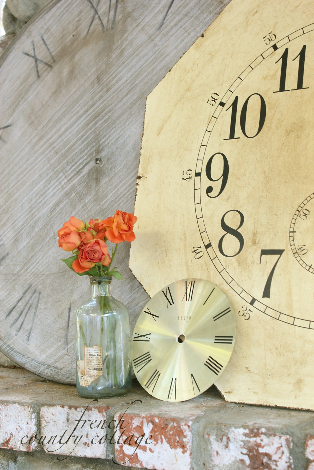 DIY Clock face Decor FRENCH COUNTRY COTTAGE