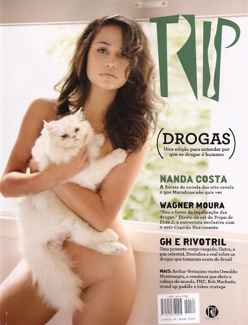 Confira as fotos da protagonista da novela Salve Jorge, Nanda Costa, (fernanda costa) capa da revista Trip de abril de 2010!