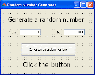 Random number gen form design Lazarus IDE