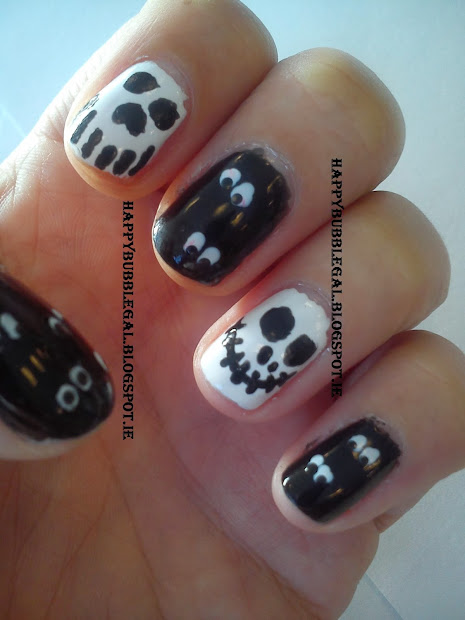happy bubble gal halloween nail