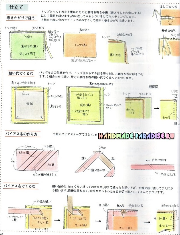Японский журнал - пэчворк 2015. Сумки и косметички