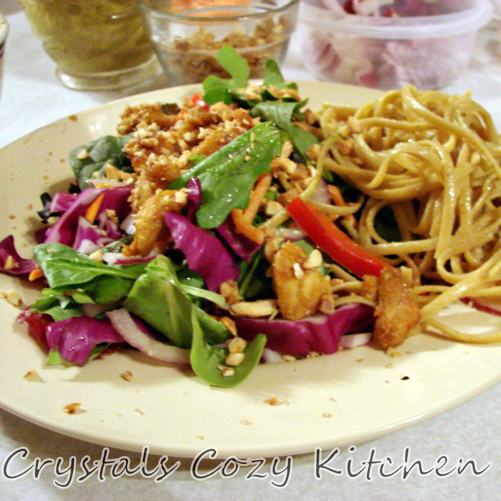 Crystal's Cozy Kitchen Thai Peanut Noodle Salad